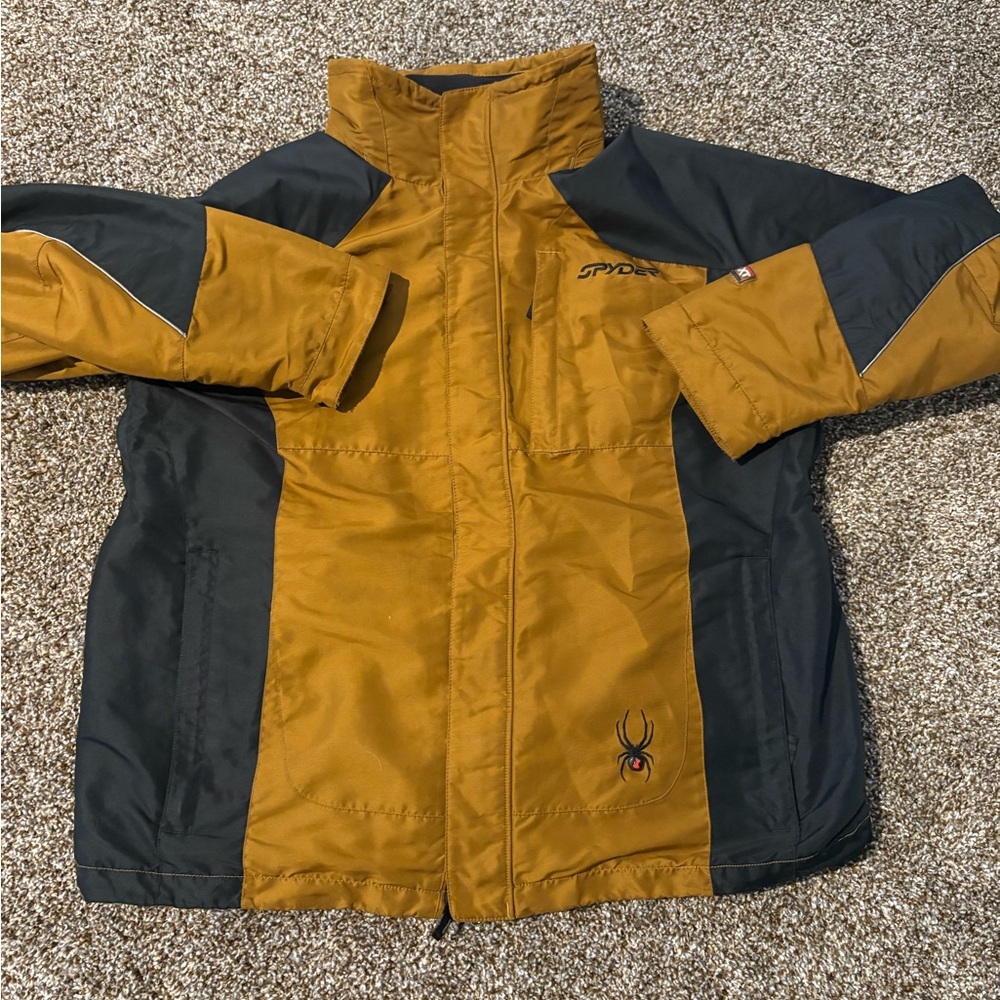 Spyder Black and Gold Winter Coat